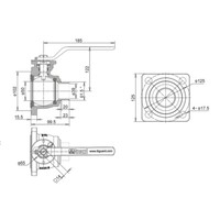 DN50 Flansch auf 1,5" BSP Auslass-Kugelhahn - Lufteinlass GUARD™ DN50 Flansch auf 1,5" BSP Auslass-Kugelhahn - Lufteinlass