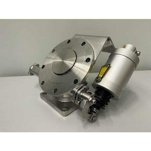 3" 45 Degree Quick Flow Foot Valve,316, pneumatic control GUARD™ 3" 45 Degree Quick Flow Foot Valve,316, pneumatic control