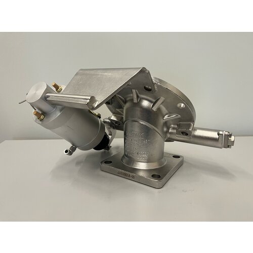 3" 45 Degree Quick Flow Foot Valve,316, pneumatic control GUARD™ 3" 45 Degree Quick Flow Foot Valve,316, pneumatic control