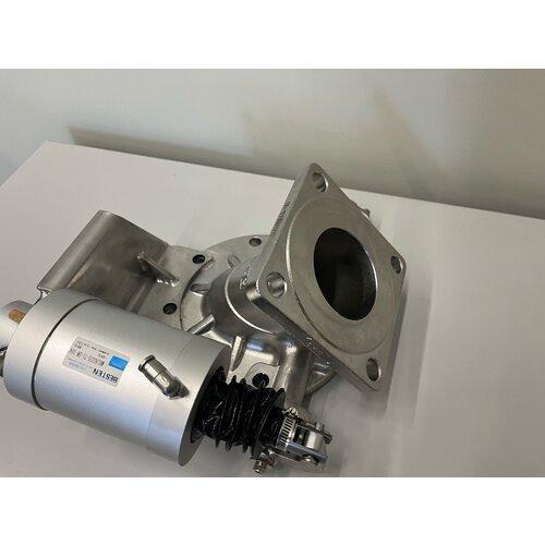 3" 45 Degree Quick Flow Foot Valve,316, pneumatic control GUARD™ 3" 45 Degree Quick Flow Foot Valve,316, pneumatic control