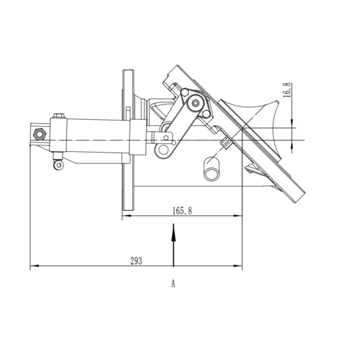 Clapet de pied pneumatique 4 » 45° - chauffé à la vapeur - clapet pointu GUARD™ Clapet de pied pneumatique 4 » 45° - chauffé à la vapeur - clapet pointu