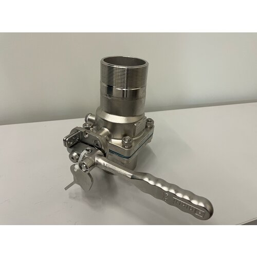 GUARD™ 3” Tanktrailer butterfly valve with key