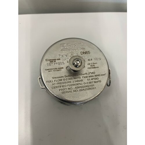 GUARD™ DN65 Überdruckventil mit Gewinde ,+2.95bar, -0.21bar