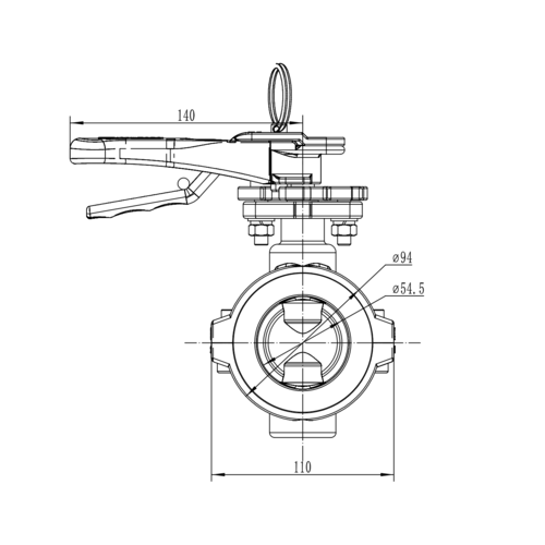 2” Vlinderklep PFA gevoerd GUARD™ 2” Vlinderklep PFA gevoerd