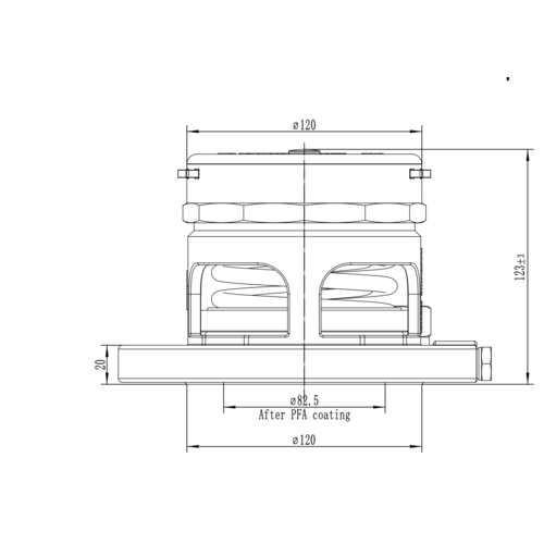GUARD™ Relief Valve 80 mm Flanged 3,71 bar with 0,21 vacuum