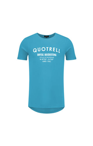 Quotrell Quotrell Royal Tee Azure/White Quotrell Quotrell Royal Tee Azure/White