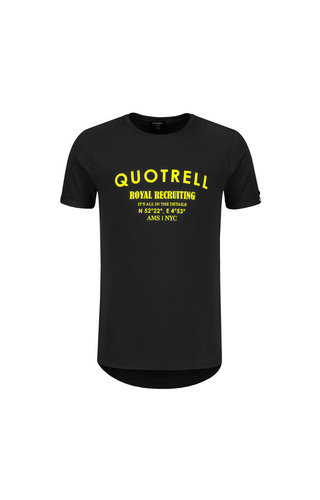 Quotrell Quotrell Royal Tee Black/Yellow Quotrell Quotrell Royal Tee Black/Yellow