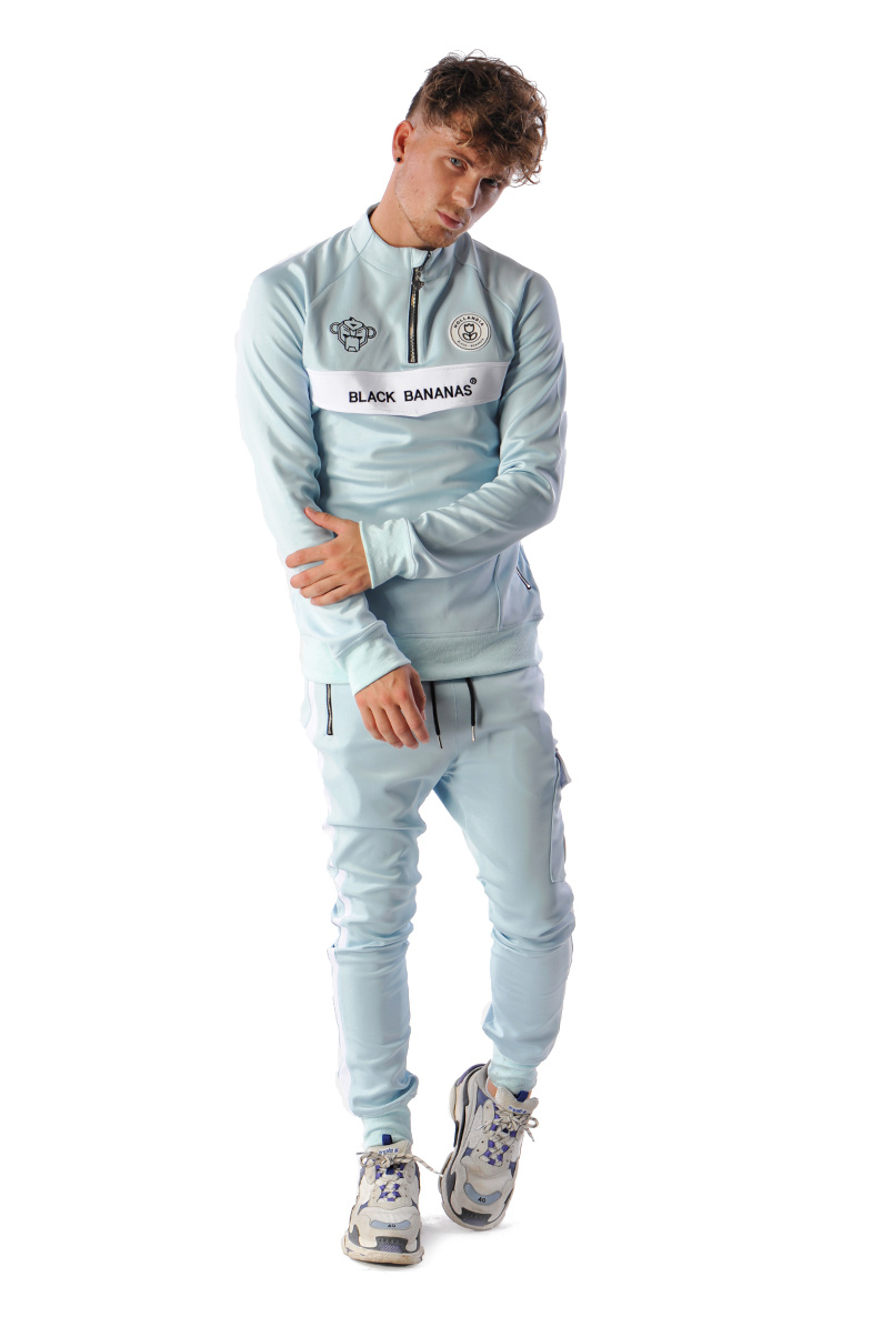 Black Bananas Retro Joggingbroek - Zwart/Blauw - EDDY'S EINDHOVEN