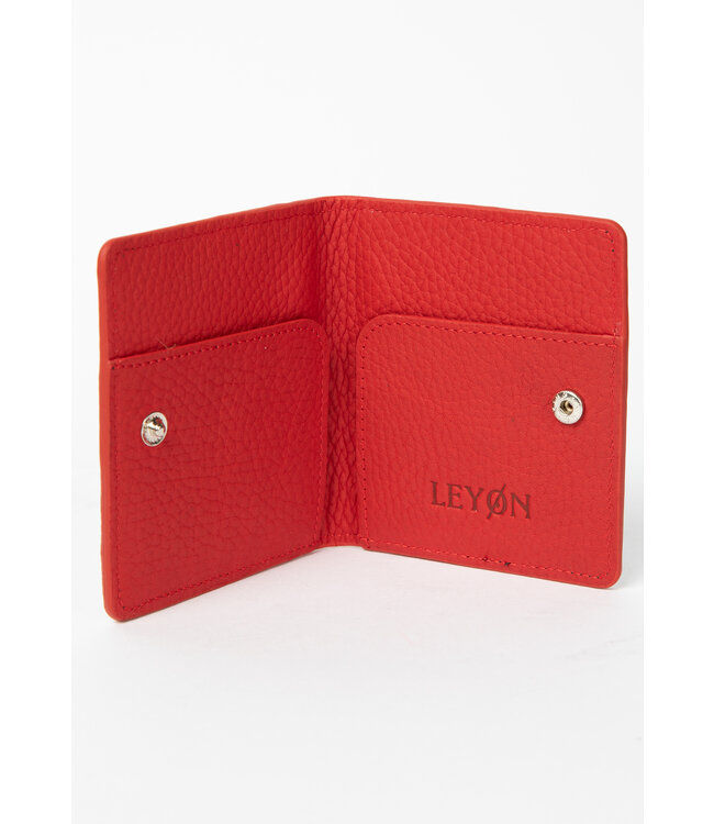 LEYON Leyon Book Wallet Black/Red