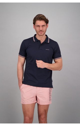 Airforce Airforce ss20 HRM0655 Polo Double Stripe Navy/Roze Airforce Airforce ss20 HRM0655 Polo Double Stripe Navy/Roze