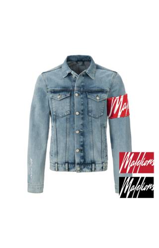 Malelions Malelions MM-AW0-1-4 Captain Denim Jacket Light Blue Malelions Malelions MM-AW0-1-4 Captain Denim Jacket Light Blue