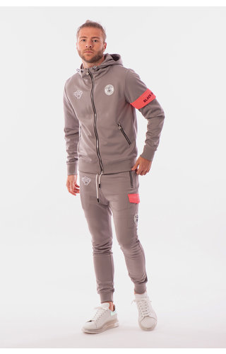 Black Bananas Black Bananas FW2020/044 Captain Tracksuit Grey/Pink Black Bananas Black Bananas FW2020/044 Captain Tracksuit Grey/Pink