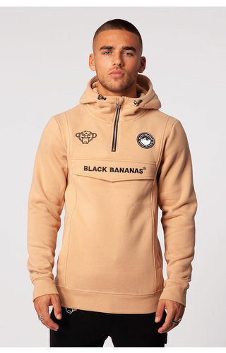Black Bananas Black Bananas Anorak Pull-up Hoody Sand Black Bananas Black Bananas Anorak Pull-up Hoody Sand
