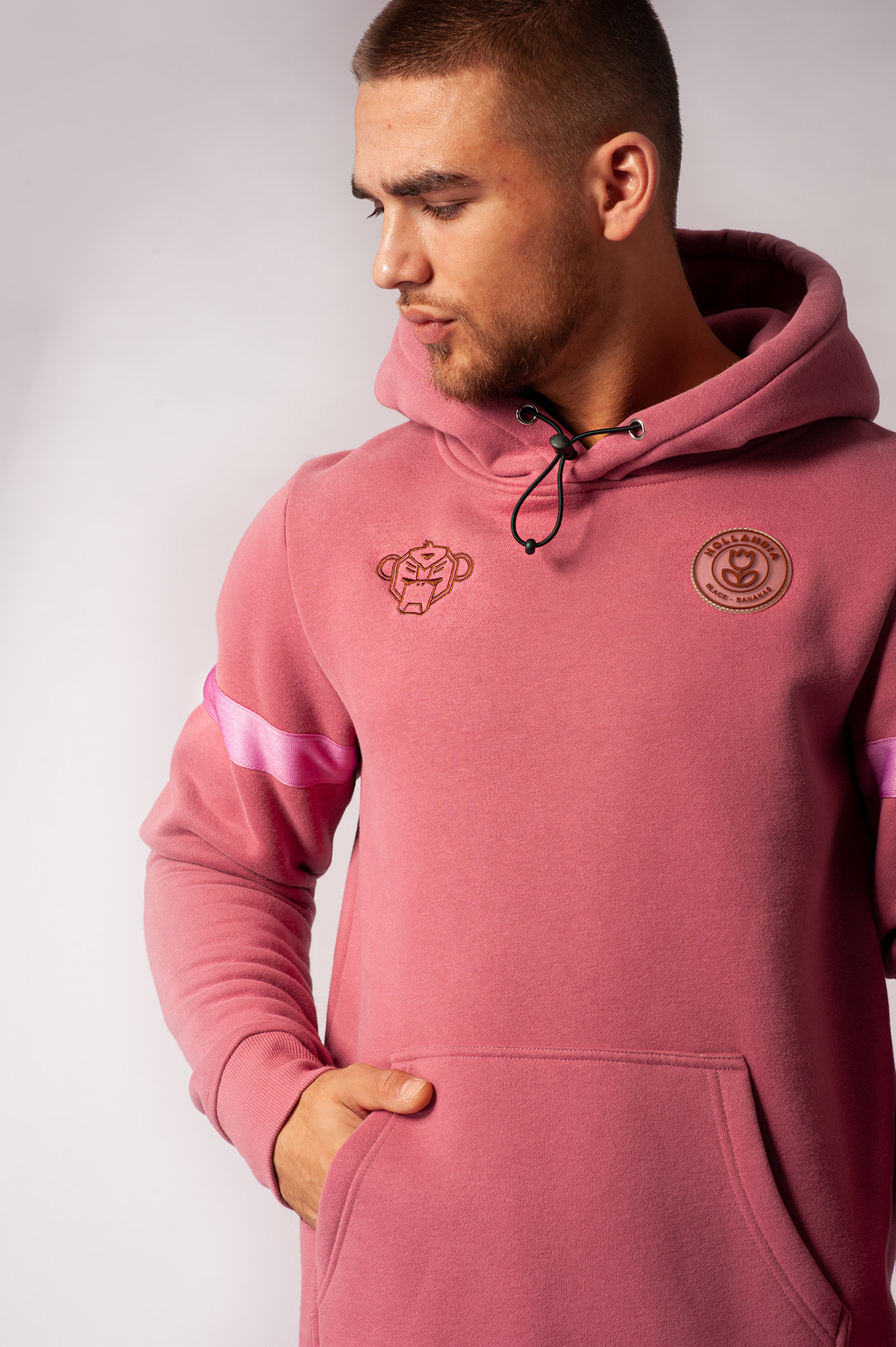 black bananas hoodie red