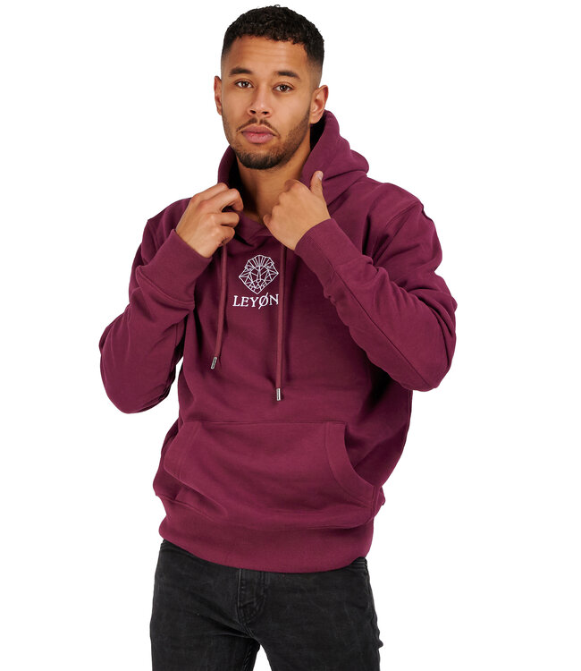 LEYON Leyon Hoody Logo Bordeaux