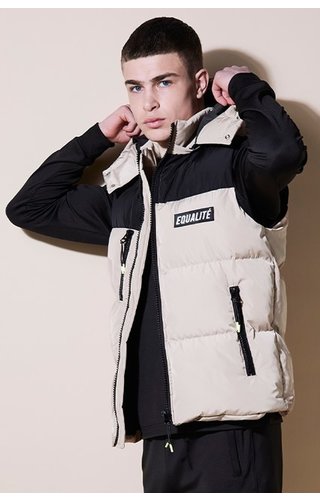 Equalité Kaleb Bodywarmer Beige & Black Equalité Kaleb Bodywarmer Beige & Black