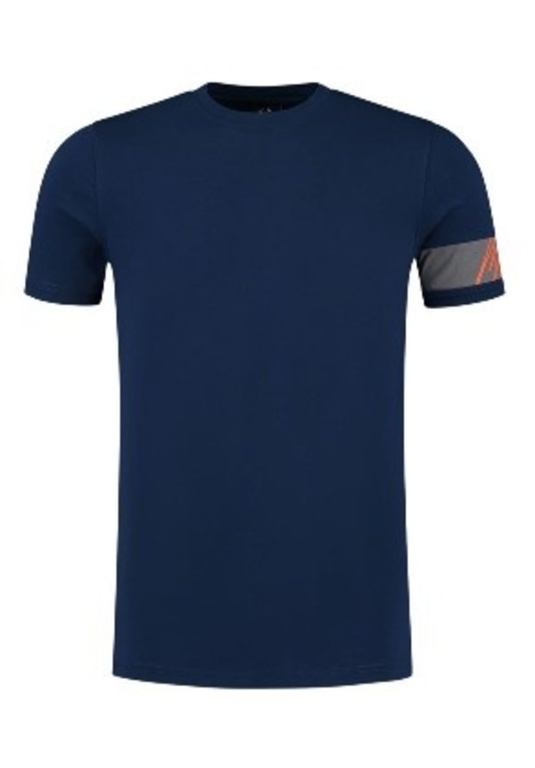 Malelions Captain T-Shirt Navy-Orange 