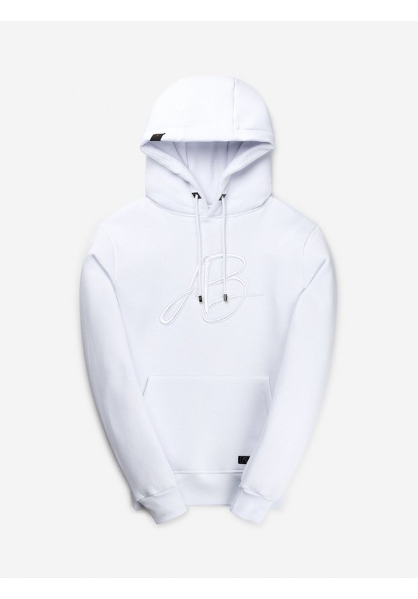 Embroidered Signature Hoody - White