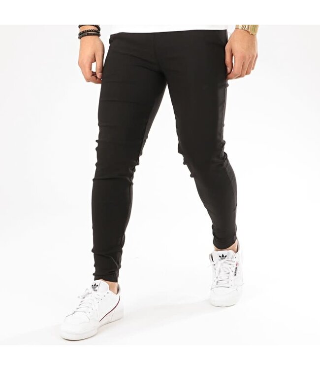 Chino Pantalon Stretch - Zwart