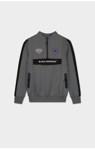 Black Bananas JRFW21/051 Jr Laser Tracktop - Grey/Blue Black Bananas JRFW21/051 Jr Laser Tracktop - Grey/Blue