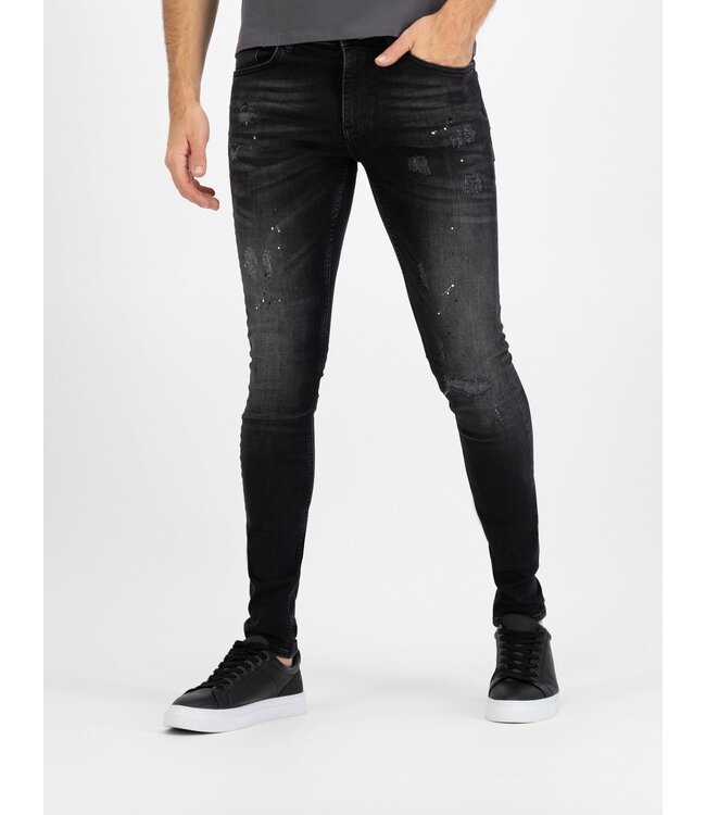 Pure Path The Jone 899 Distressed Painted Skinny Jeans