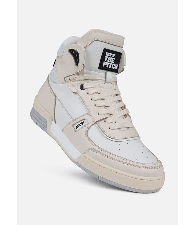 Off The Pitch Basketta Hi - Latte/White