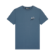 Malelions Men Split T-Shirt - Vintage Blue/White Malelions Men Split T-Shirt - Vintage Blue/White