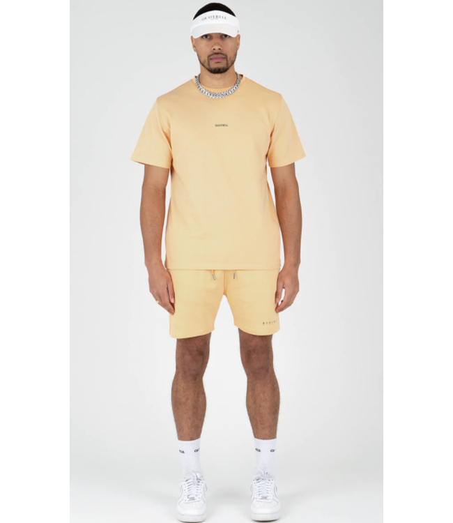 Quotrell Fusa T-Shirt - Peach/Grey