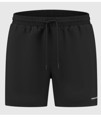 Pure Path PW Solid Logo Swim Shorts - Black