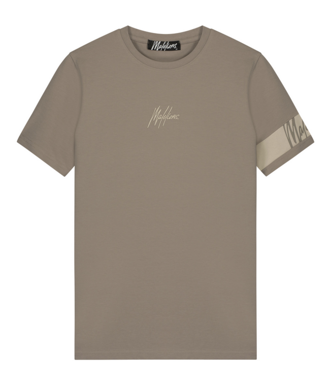 Malelions Men Captain T-Shirt -Taupe