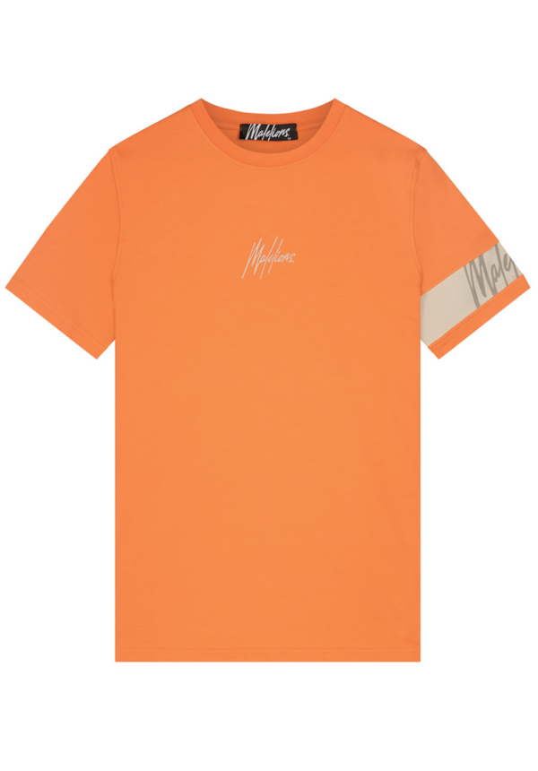 Malelions Men Captain T-Shirt - Soft Peach