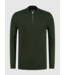 Purewhite PW-Essential Knit Half Zip - Army Green