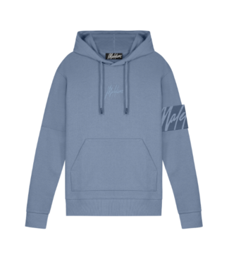 Malelions M2-SS23-01 Malelions Men Captain Hoodie - Smoke Blue