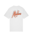 Malelions M2-SS23-29 Malelions Men 3D Graphic T-Shirt - White/Orange