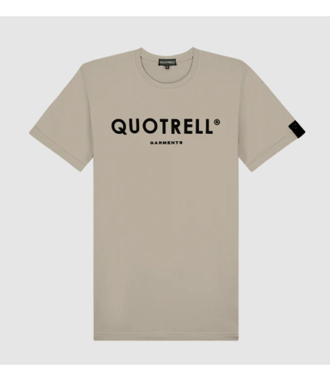 Quotrell Basic Garments - T-Shirt - Taupe/Black