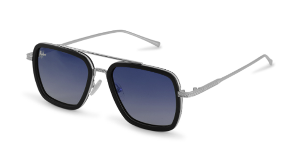 Malelions Malelions Men Abstract Sunglasses - Silver Malelions Malelions Men Abstract Sunglasses - Silver
