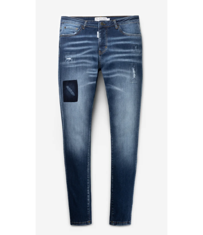 AB-Lifestyle Slim Denim Jeans - Midbluedam 4804-7