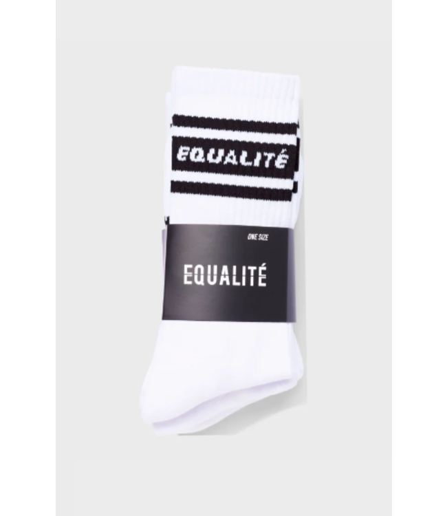Equalité Equalite - Striped Socks White & Black -