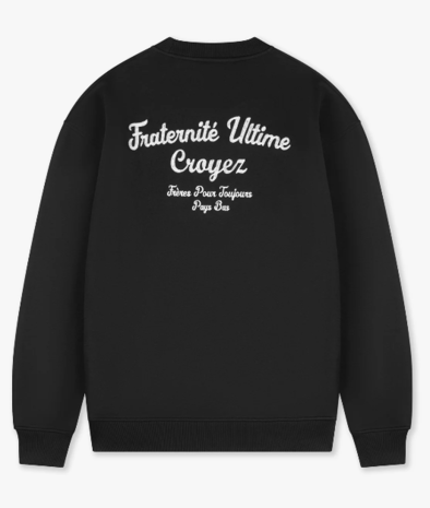 Croyez CR1-AW23-01 Fraternite Hoodie - Black Croyez CR1-AW23-01 Fraternite Hoodie - Black