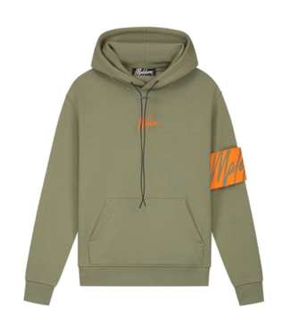 Malelions Malelions MM1-AW23-53 Men Captain Hoodie Green/Orange