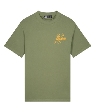 Malelions Malelions MM1-AW23-05 Men Oversized 3D Graphic T-Shirt Green/Orange