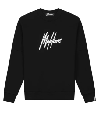 Malelions Malelions Men Duo Essentials Sweater Signature Zwart