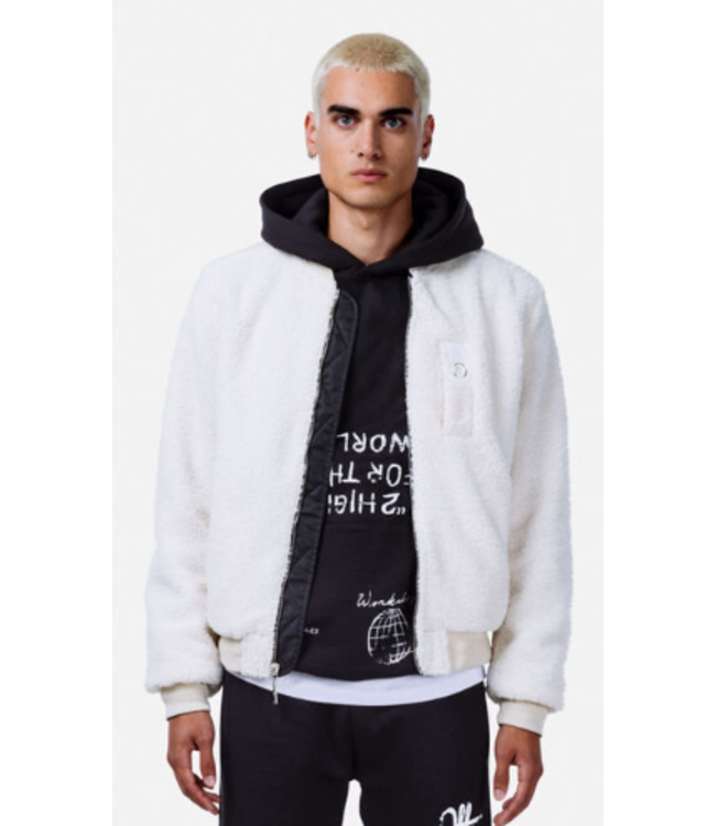 Off The Pitch OTP233080 Reversible Bomber Jacket - Black