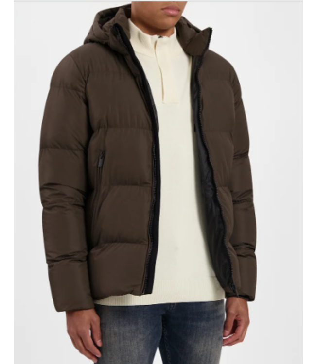 Pure Path Purewhite FW23 Winterjacket  -brown