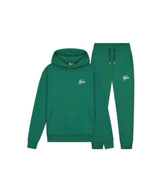 Malelions Malelions MM1-BF23-O1 Men Signature Tracksuit - Green / White