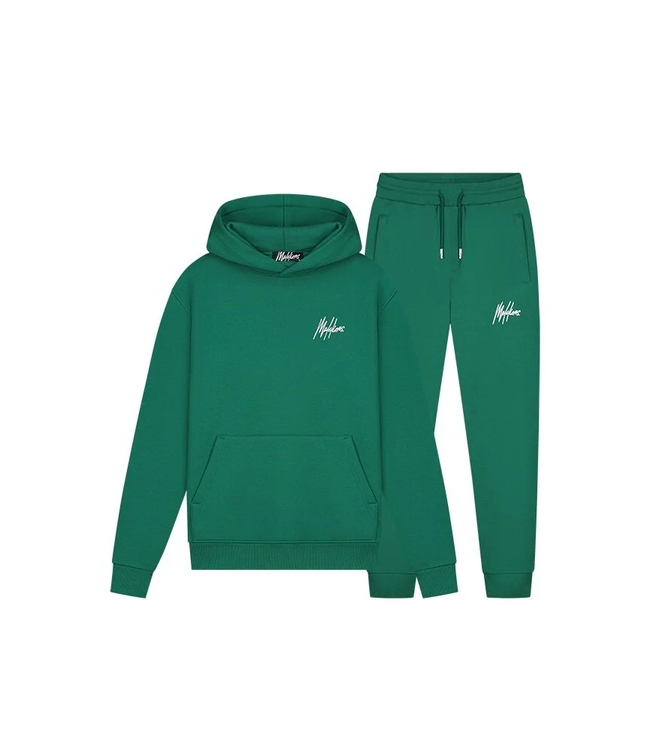 Malelions Malelions MM1-BF23-O1 Men Signature Tracksuit - Green / White