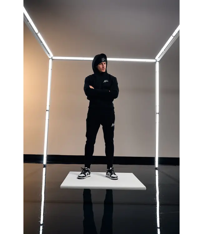 Malelions Malelions MM1-BF23-O1 Men Signature Tracksuit - Black / White