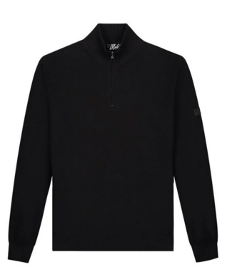 Malelions Malelions Men Knit Quarter Zip  - Black