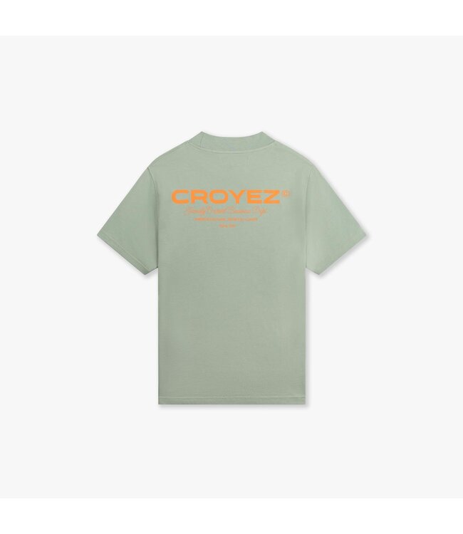 Croyez Croyez Family Owned Busines T-shirt -Green Orange