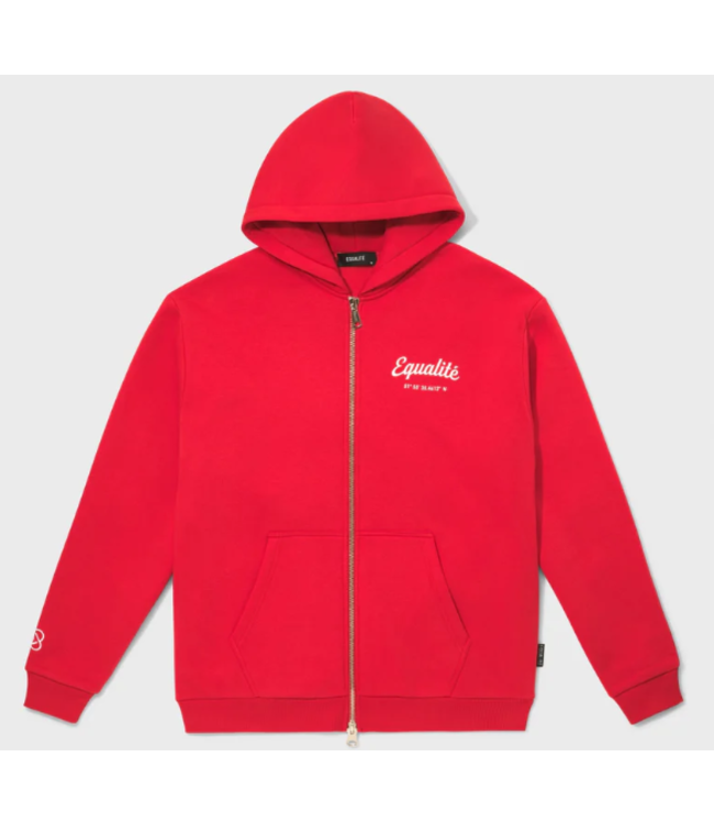 Equalité Equalite Vida Full Zip Oversized Hoodie / Vintage Red